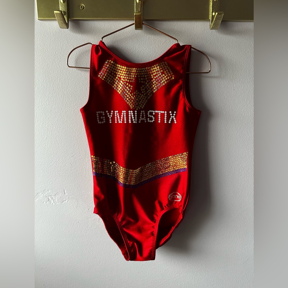 Zone Red Gymnastix Leotard Size YL